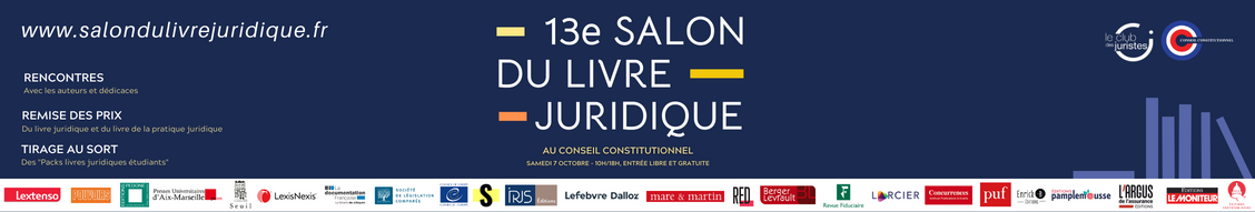 Moniteur Argus - Bannière salon du livre juridique