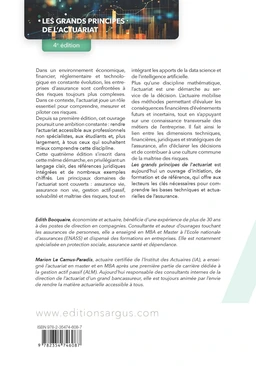 Les grands principes de l'actuariat - Extrait 1